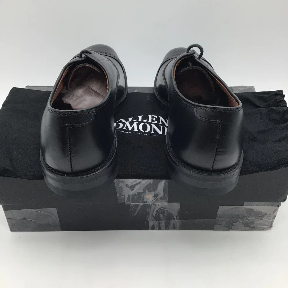 Allen Edmonds Fifth Avenue Black Leather Cap Toe Oxford Shoes Size 11.5 D NEW